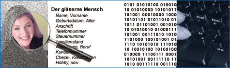 Datenschutz Mensch Bits Durchleuchtung